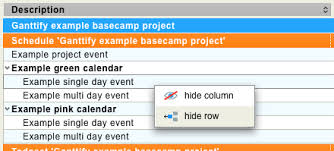 How To Hide And Show Information In Your Basecamp 2 Gantt