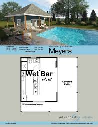 Pool House Plan Meyers Pool House