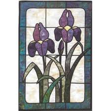 quilting 1 2 3 wild iris stained glass