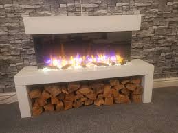 Stunning Electric Fire And Logs In