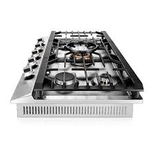 fotile tri ring 36 in gas cooktop in