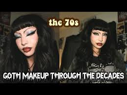 70s makeup goth makeup through the