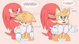 Knuckles caught Tails doing his technology things (Artist: Lucia88956289) :  r/SonicTheHedgehog