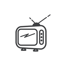 Tv Logo Design Flat Icon 8349479 Vector
