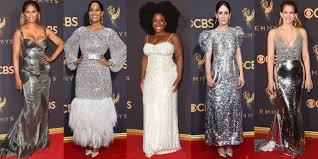 silver sequin dresses emmys
