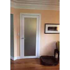 Sartodoors Lite Frosted Glass Door 32 X 84 White
