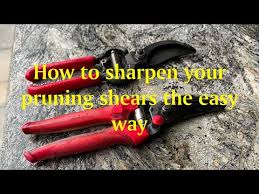 how to sharpen pruning shears in 2