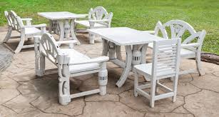White Outdoor Wooden Chair