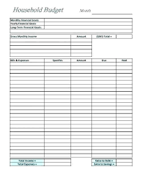 Budget Spreadsheet Excel Template Personal Bills Spreadsheet