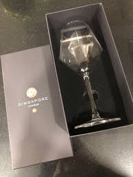 Dfs Singapore Wine Glass In Box