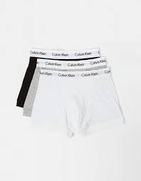 3 pack cotton stretch trunks by calvin