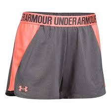 Under Armour Womens New Play Up Shorts Carbon London Orange London Orange Shorts