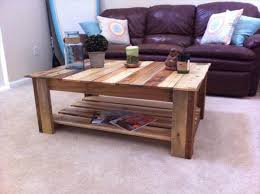 wood pallet large size coffee table