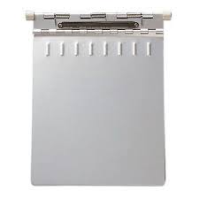 Heavy Duty Metal Clipboard Chart Holder Aluminum Spring Loaded Top Opening 50 Page Capacity