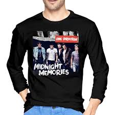 Amazon Com One Direction Mens Long Sleeve T Shirt Casual O