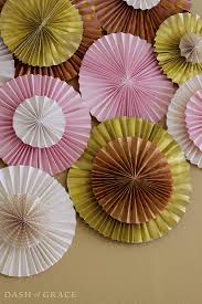 paper fan paper rosette diy dash of