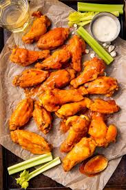 air fryer frozen en wings with an