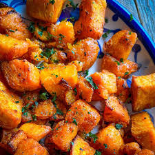 air fryer sweet potato cubes the