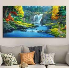 Vibecrafts Wooden Frame Waterfall Wall