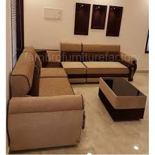 4 seater polyester l shape sofa set