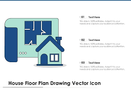 House Floor Plan Drawing Vector Icon