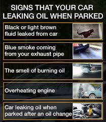 why is my car leaking oil when parked