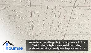 asbestos ceiling tiles how to identify