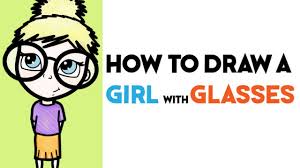 50 easy + cute things to draw (with step by step examples) bullet journaling isn't all about organisation (although this is a big part of it!) it's also a great way to express your personality and nurture your creativity. How To Draw A Cute Girl With Glasses Illustration Easy Steps Drawing Tutorial For Beginners How To Draw Step By Step Drawing Tutorials