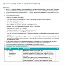Operational Plan Template Pdf Sample Free Documents In Word