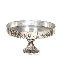 royal platinum glass platter bowl 6