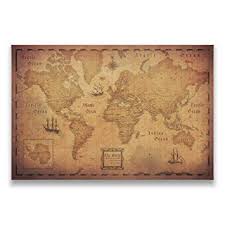 Amazon Com Conquest Maps Map With Pins World Travel Map Golden