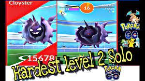 New” Cloyster The Hardest Level 2 Raid Boss To Solo In Pokémon Go - YouTube