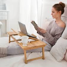 Wooden Laptop Stand Bed Table 72x35x26