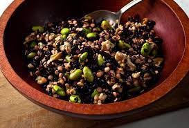 black rice and red lentil salad recipe