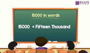 15000 in words spelling of 15000