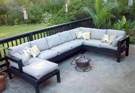 Armless 2x4 Outdoor Sofa Sectional