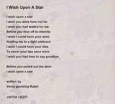 i wish upon a star poem by verna ralph