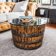 Whiskey Barrel Coffee Table Homemade
