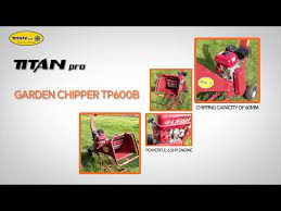 garden wood chipper petrol branch