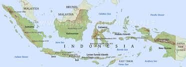 indonesia physical map