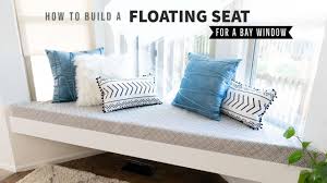 build a floating seat for bay window