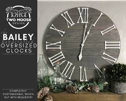 Wall Clock The Bailey Roman Numeral