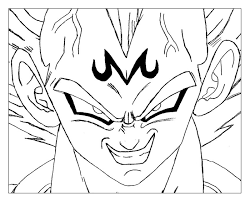 And restored peace to the planet. Majin Vegeta Dragon Ball Z Kids Coloring Pages