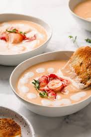 creamy lobster bisque sweet savory