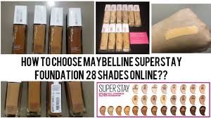 maybelline superstay foundation shades