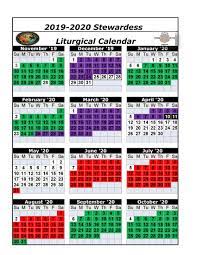 Printable catholic liturgical calendar 2021. Printable Ame Liturgical Color Calendar 2020 Free Calendar Template Free Calendar Catholic Liturgical Calendar