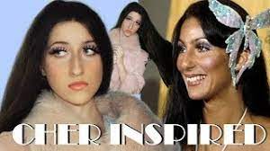 cher makeup and hair inspired look 1970