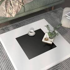 Black Square Glass Coffee Table