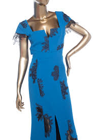 Roland Mouret Lace Trimmed Dress