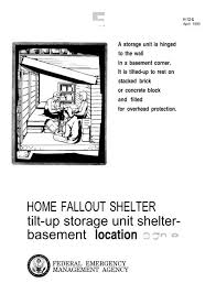 Home Fallout Shelter Tilt Up Storage